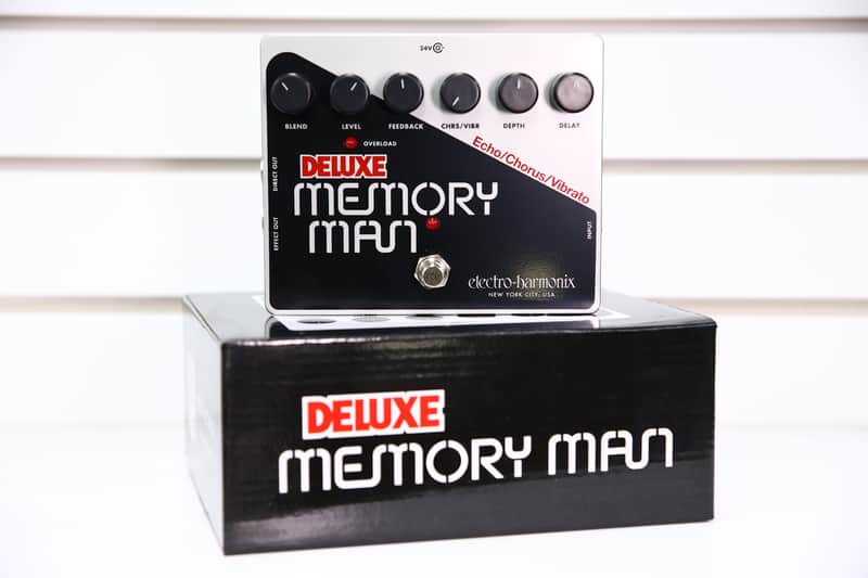 Electro-Harmonix Deluxe Memory Man 550Ms Analog Delay / Chorus / Vibrato Black / Silver image 1