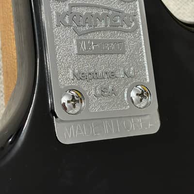 Kramer XL-3 XL III Black HSS Matching Headstock MIK Korea image 17