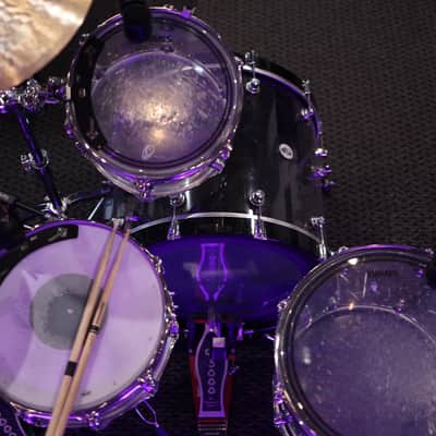 DW Design Series Acrylic 8x10/9x12/14x16/18x22/5.5x14" 5pc Shell Pack 2015 - Present - Clear Acrylic image 12
