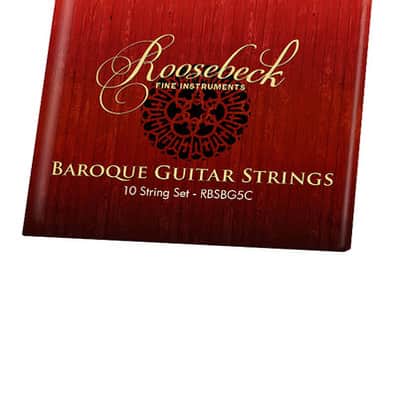 Roosebeck Baroque 5-Course Guitar w/ Gig Bag & Extra String Set image 7