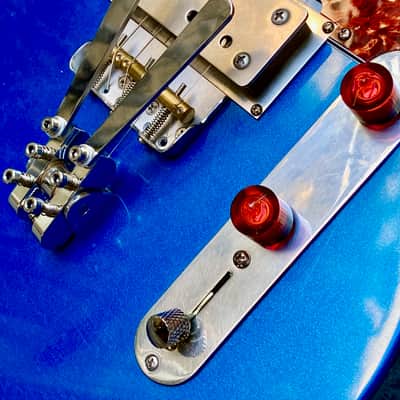 Waterslide Guitars T-Style Coodercaster  2021 Lake Placid Blue image 5