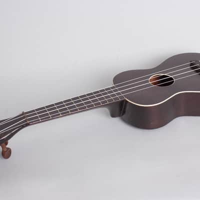 Regal  Soprano Ukulele (1920s), black gig bag case. image 7