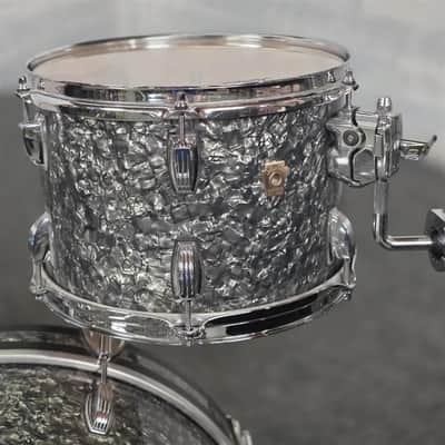 Used Ludwig Classic Maple 3pc Downbeat Drum Set Black Pearl - Good image 2