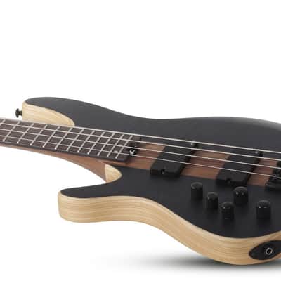 Schecter Charles Berthoud CB-4 LH - See Thru Black Satin (2872) image 5
