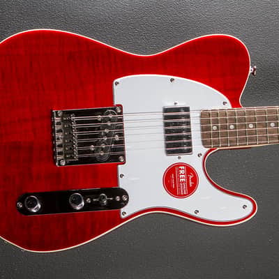 Squier Affinity Series Telecaster FMT SH - Crimson Red Transparent w/Indian Laurel image 1