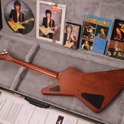 Gary Moore Owned 1984 Hamer Explorer #0731 Natural | Hamer Standard w/One-Piece Flame Honduras Mahogany Back, Flame Maple Top, Honduras Mahogany Neck, Scimitar Headstock w/Rare Flame Maple Veneer, DiMarzio PAF + Hamer Slammer Humbuckers & Sperzel Tuners image 5