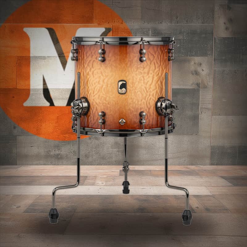 Mapex Black Panther Design Lab Versatus Floor Tom 14X13 - Peach Burl Burst (BPDLNVF1413BPW) image 1