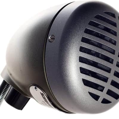 Shure 520DX "Green Bullet" Dynamic Microphone for Blues Harmonica Players, Omnidirectional Pick-up Pattern, Volume Control Knob, Attached Cable with 1/4-inch Plug, Rugged Green/Chrome Die-cast Casing image 4