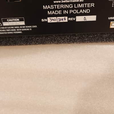 Bettermaker Mastering Limiter 2017 - 2021 - Black / Silver image 11