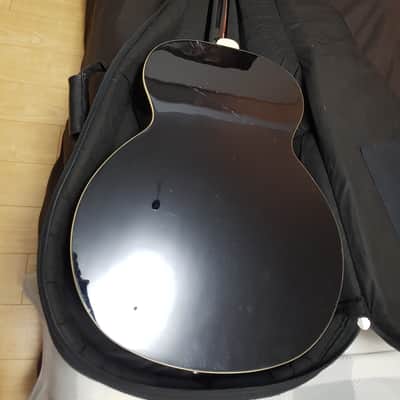 Epihone Ej-100 Acoustic Jumbo in Ebony with Gigbag image 6