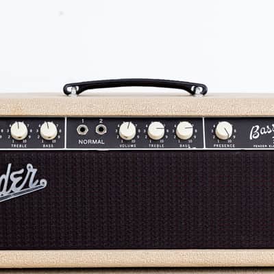 1961 Fender Bassman 6G6 Blonde Brown Panel Vintage Piggyback Tube Amp 1x12 Tone Ring w/ Oxford 12M6, Victoria Covers image 2