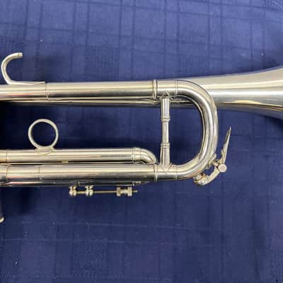 Used Benge Resno Tempered Bell 3 MLP Bb Silver Trumpet Just Serviced with Case image 5