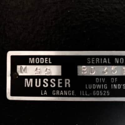 Musser  Pro M-55 1986 Black Silver image 8