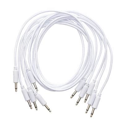 Erica Synths Braided & Soft Eurorack Patch Cables 60 cm (5 pcs) (White)  [Three Wave Music] image 2