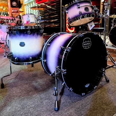 Mapex Saturn Evolution Hybrid Organic Rock 3PC Shell Pack - Exotic Violet Burst Lacquer image 2