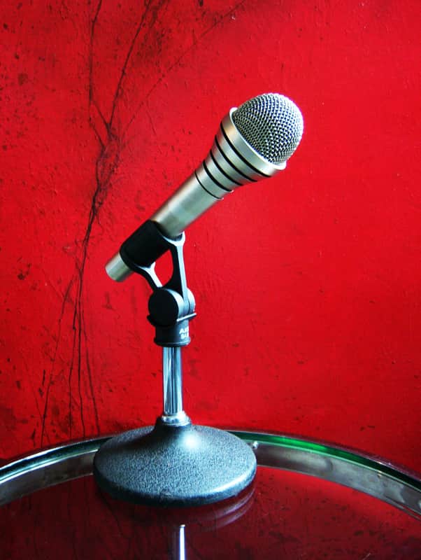 Vintage 1970's AKG D330BT / D320B dynamic hyper cardioid microphone Low Z w mic clip Tears For Fears ABBA Shure SM58 # 1 image 1