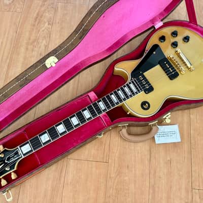 (2022) Gibson Custom Shop M2M '54 Les Paul Custom Reissue - VOS TV-Yellow image 9