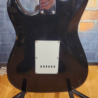 Lotus S-Style Electric Guitar Black New Strings Set Up image 17