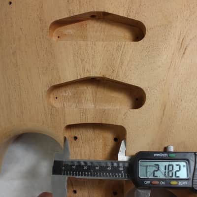 Unfinished Mahogany SSS guitar body - fits Fender Strat Stratocaster neck Floyd Rose J1116 image 8