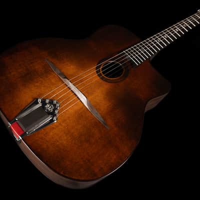 Eastman DM1-CLA Gypsy Jazz, Spruce, Rosewood, Cutaway, Dark Burst - NEW OLD STOCK image 11