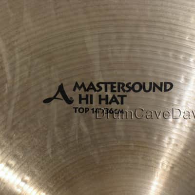 14" ZILDJIAN A series MASTERSOUND HI HAT CYMBALS, EXCELLENT, DEMO VIDEO! image 6