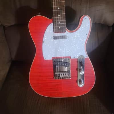 TS Custom Quilt Top Squier Tele Telecaster 2026 - Red quilt top image 1