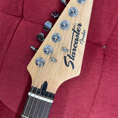 Starcaster by Fender Strat Electric Guitar - Black image 7