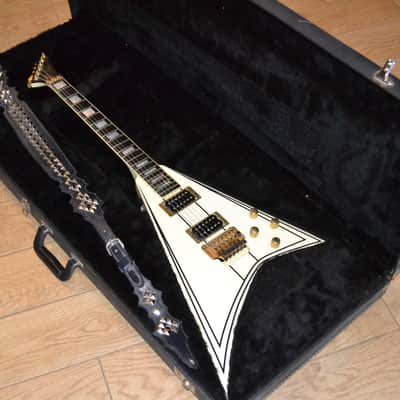 Jackson Rare Limited Tribute Edition Randy Rhoads "Concorde" #5 of 250 1992 White w/Black Pinstripes image 1