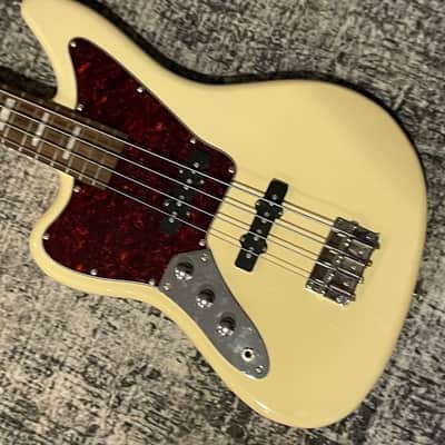 SX Ursa 4 RN VW Left Hand Lefty Jaguar Style Bass Vintage White + Gig Bag Out of Production image 1
