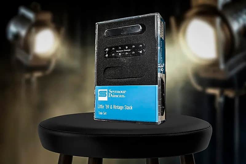 Seymour Duncan Little 59 / Vintage Stack Tele Pickup Set - black image 1