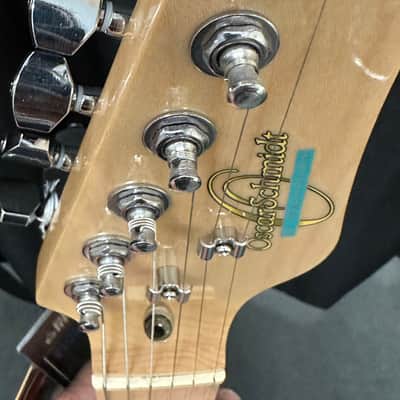 Oscar Schmidt by Washburn OS-LTV "Tele-type" Ivory with soft case! image 7