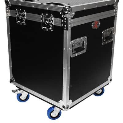ProX XS-UTL4 Utility Flight Case w/ Black Laminate 4" Casters w/ Caster Dishes image 1