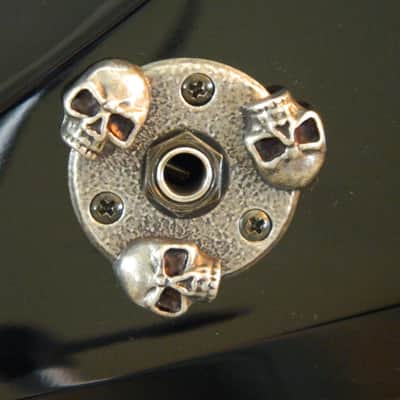 Skull jack cover plate fits dean guitar ML dimebag darrell razorback metalman washburn image 1