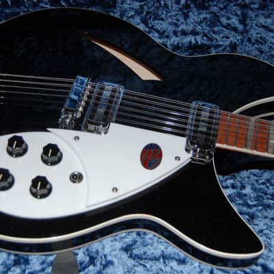 UNPLAYED! Rickenbacker 360/12c63 Jet Glo Electric Guitar - Original Hardshell Case! image 5