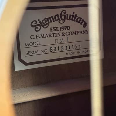 Sigma Guitars DM-1 (C.F. Martin & Co.)- Natural image 4