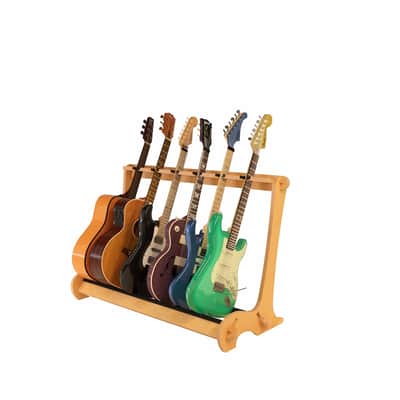 6 Guitar Stand for Acoustics & Electrics - The VersaRack™ | Nitro Safe Hardwood Rack | Made in U.S.A. image 3