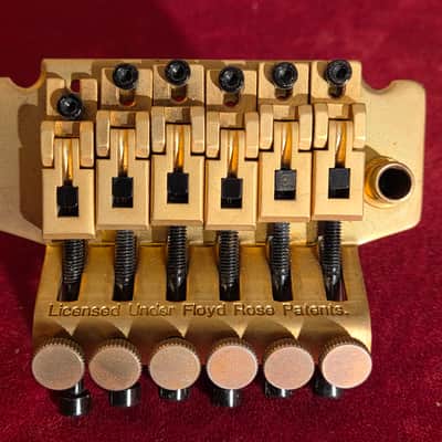 Licensed by Floyd Rose Tremolo Bridge Brushed Gold image 2