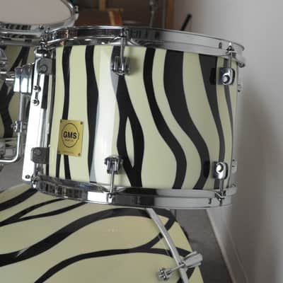 GMS Drum Co. Special Edition Zebra Drum Set image 10