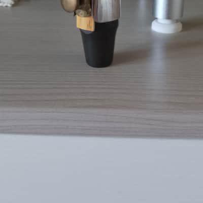 Selmer compatible brass cap and ligature vintage for tenor saxophone mouthpiece. image 7