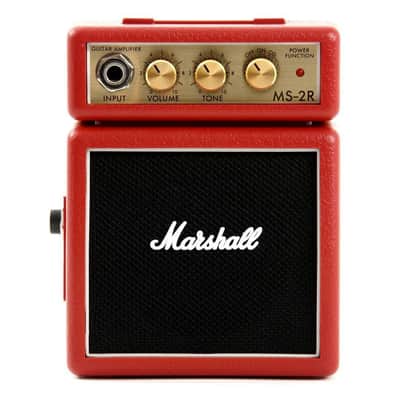 Marshall MS-2 1-watt Battery-powered Micro 1/2 Stack Amp - Red image 1