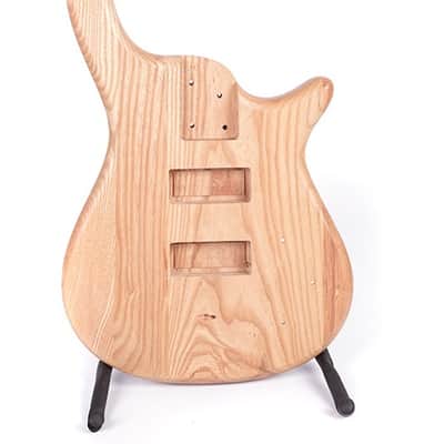 Ash Bass Body - Warwick Style Replacement Body with HH Pickup Routes image 1