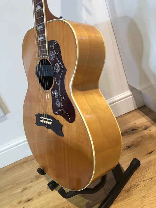 Egima J250 Gibson J200 rework Ultra Rare Acoustic Guitar 1974 Made