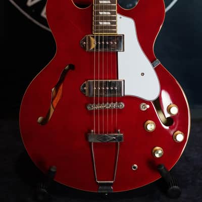 2015 Epiphone Casino CH Cherry Red Hollow-Body Electric Guitar w/Hard Case image 2