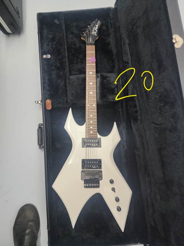 BC Rich Warlock NJ Series 1999 Floyd Rose - White image 1
