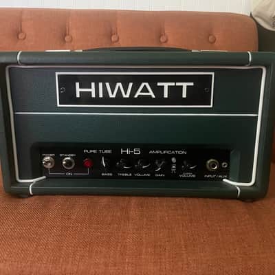 Hiwatt Hi-5 420 Limited Edition 2-Channel 5-Watt Guitar Amp Head 2021 - Green with Black Badge image 1