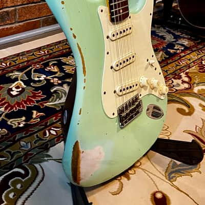 2022 Fender Custom Shop 1959 Stratocaster Heavy Relic, Surf Green image 2