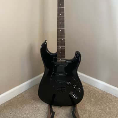 Squier Bullet - Black - Super Strat with Seymour Duncan Rail Pickups image 2