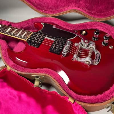 1996 Gibson '61 SG Reissue Cherry Finish Added Bigsby w/OHSC image 5
