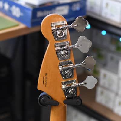 Fender Pawn Shop Mustang Bass 2013 - 2014 - Olympic White with Racing Stripe image 5