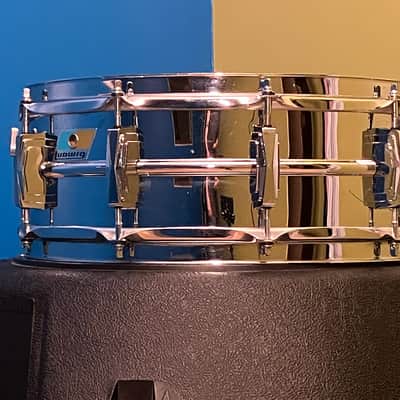 Ludwig, 1970, BO1 “Cut Badge”, Chrome Over Brass, 5” x 14” Snare Drum image 2